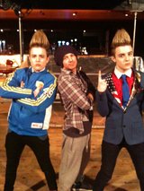 Jedward and Dax at rehearsals!